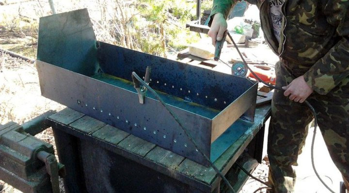 мангал из трубы