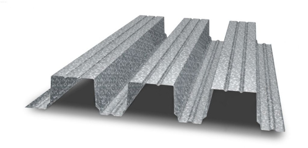 Профнастил оцинкованный НС114 0,8х600 мм 1м